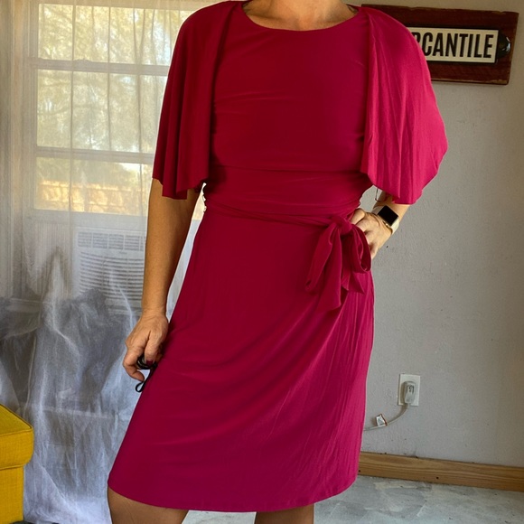 Lauren Ralph Lauren Dresses & Skirts - Ralph Lauren Bold Shoulder Jewel Tone Belted Statement Dress Size 6 like new